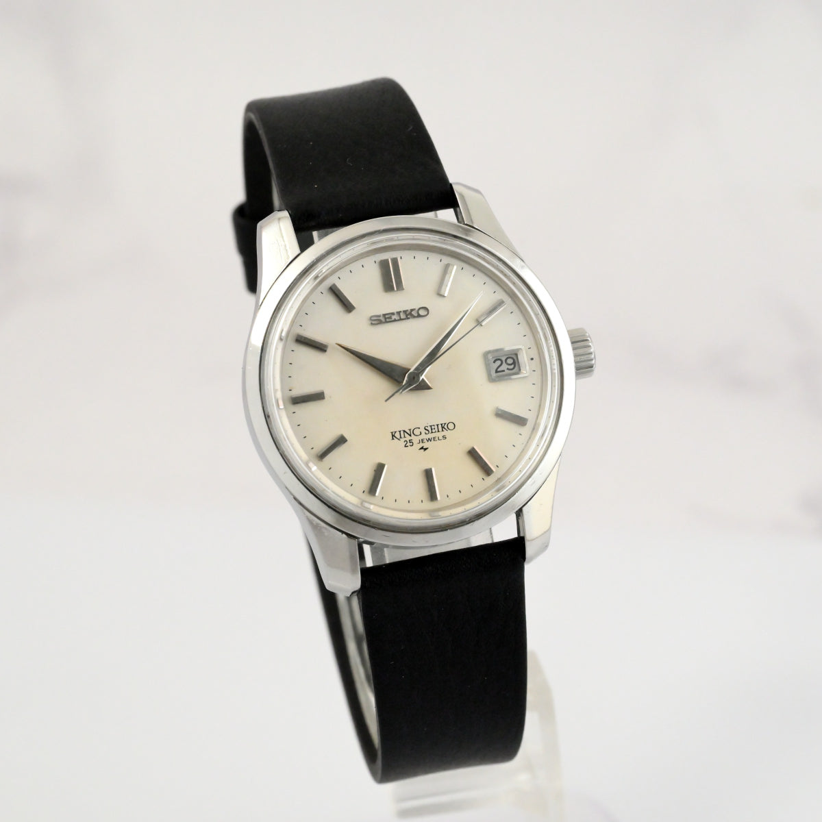Vintage 1967 SEIKO King Seiko Hand-Winding 4402-8000 Silver Dial