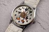 SEIKO Disney Mickey Mouse watch 32mm Silver dial QUARTZ Ref.V533-6B60 Working