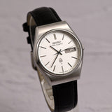 Vintage Seiko King Quartz Silver Day/Date Men's Watch Ref.5856-8030 Sep 1977