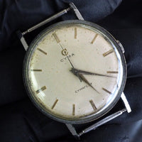 Vintage For Parts CYMA CYMAFLAX 17 jewels Ref.1.5705.6 Runs Actually Poor