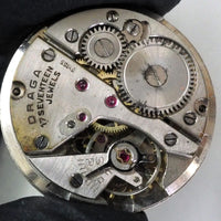 For Parts As-Is ADALLA SWISS made 17Jewels Hand-Winding Runs Actually Poor