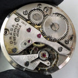 For Parts As-Is ADALLA SWISS made 17Jewels Hand-Winding Runs Actually Poor