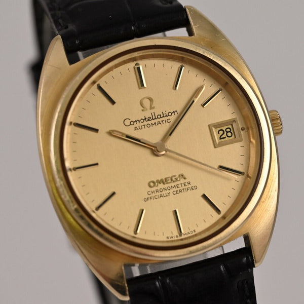 Omega Constellation Ref.168.0056 Cal.1011 Date Gold Dial Automatic Serviced