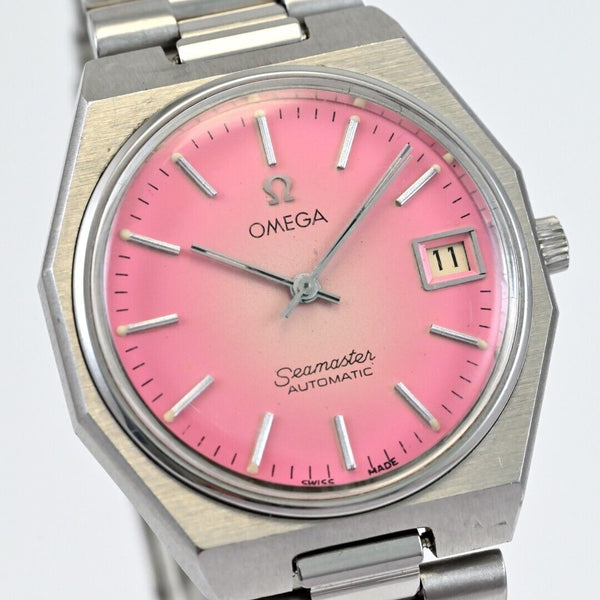 OMEGA Seamaster Date  Automatic 17 Jewels Cal.1010 Octagon pink dial 166.0259