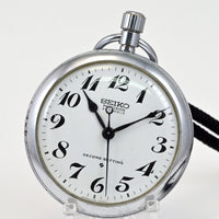 Vintage 1973 SEIKO Pocket watch Second Setting 21J Hand-Winding Ref.6110-0010