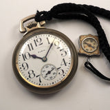 Vintage 1931 ELGIN NATL WATCH Co Made In U.S.A Swiss Pocket watch 15Jewels Runs