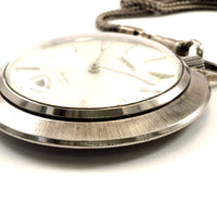 Vintage 1963 SEIKO SKYLINER Date Pocket watch 21J Hand-Winding Ref.6102-0010