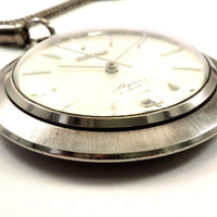 Vintage 1963 SEIKO SKYLINER Date Pocket watch 21J Hand-Winding Ref.6102-0010