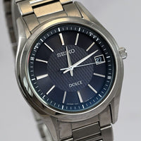 SEIKO Dolce SADZ187 Titanium Date Radio Wave Solar Men's Watch Ref.7B24-0BM0