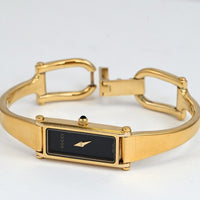 Gucci 1500L bangle watch Women's Black/Gold Watch
