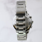 SEIKO QUARTZ Chronograph Date Ref.8T68-00A0 42mm Black Dial  Runs