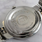 FENDI 34mm White Dial OROLOGI Silver/Gold Stainless Swiss Unisex Watch 980G