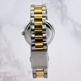 FENDI 34mm White Dial OROLOGI Silver/Gold Stainless Swiss Unisex Watch 980G