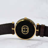 GUCCI SHELLY LINE 30mm Black Roman Dial VINTAGE WATCH SWISS MADE QUARTZ