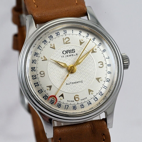 ORIS Pointer Date 32mm Silver Dial 17 Jewels Automatic Swiss Made Ref.7458 w/Box