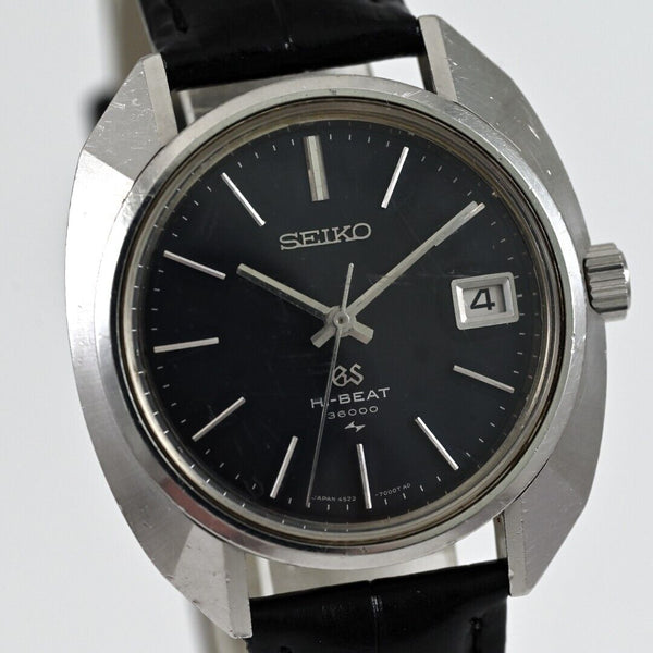 Vintage 1969 GRAND SEIKO Black Dial Hand-Winding Ref.4522-7000 Working