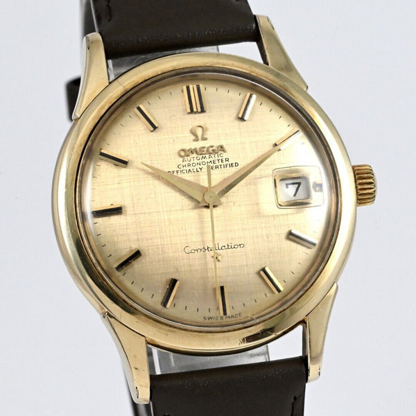 Omega Constellation Ref.14777 61SC Cal.561 Date Gold Dial Automatic