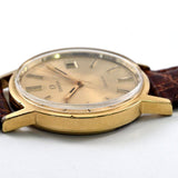 OMEGA Geneve Cal.1030 Date Gold Dial Hand-Winding Watch Ref.136.0104 Working