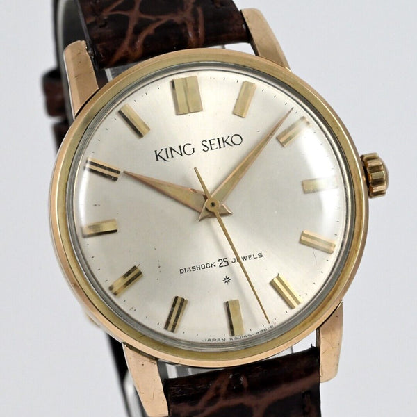 King Seiko First Model Watch 25 Jewels Hand-Winding Ref.J14102 14KGF