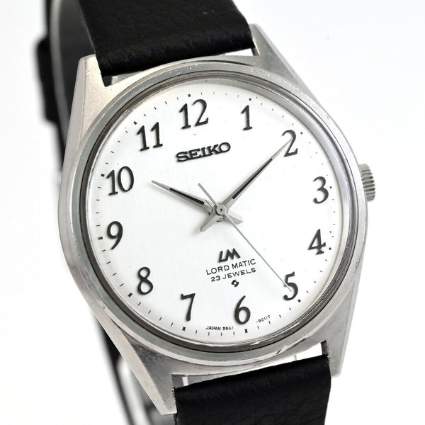 Vintage 1972 SEIKO LORDMATIC Automatic Linen Dial Ref.5601-9000