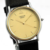 SEIKO CREDOR GCAR022 32mm/5mm Gold Dial QUARTZ dress watch Ref.8J81-6B00