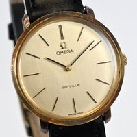 Vintage OMEGA DE VILLE 111.077 33mm gold tone dial hand-winding watch cal.620