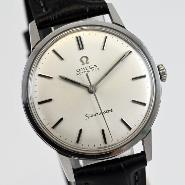 Vintage 1966 OMEGA Geneve Cal.552 Silver Dial Automatic Men's Watch Ref.165.002