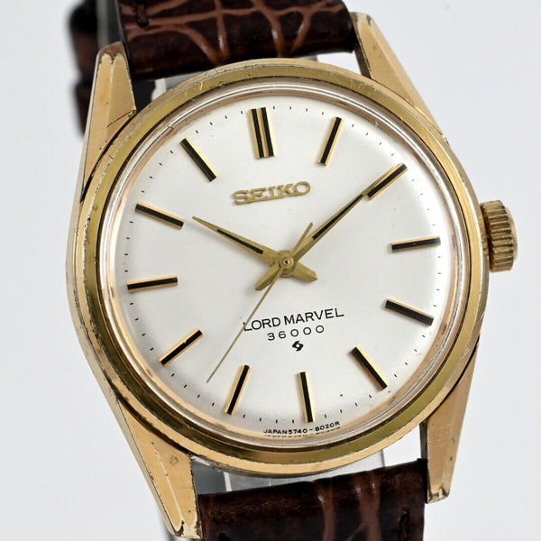 Vintage 1964 SEIKO LORD MARVEL 36000 Hand-Winding Ref.5740-8000 Gold Filled