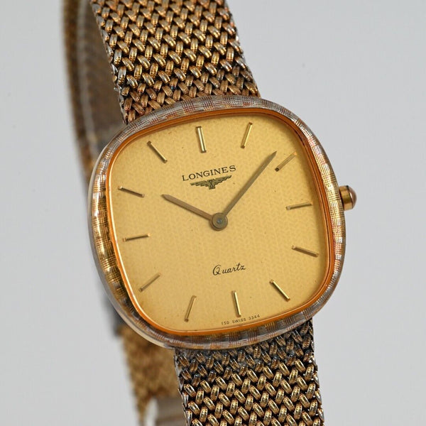 LONGINES QUARTZ Gold Tone Dial Stainless Steel Quartz ETA256.041 Ref.L150.2