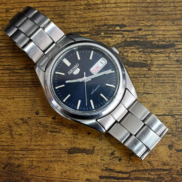 For Parts As-Is SEIKO 5 Ref.7S26-0060 Working Actually Poor Condition Poor