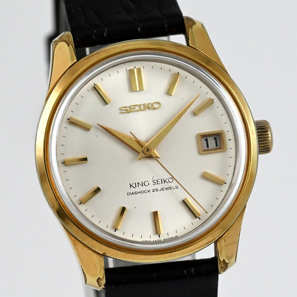 Vintage King Seiko 25 Jewels Hand-Winding Ref.4402-8000 Gold Filled Feb.1966