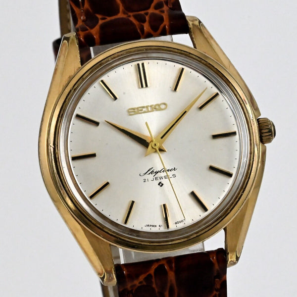 Vintage 1969 Seiko SKYLINER Hand-winding 21Jewles Cal.61A Ref.6100-8000 Working