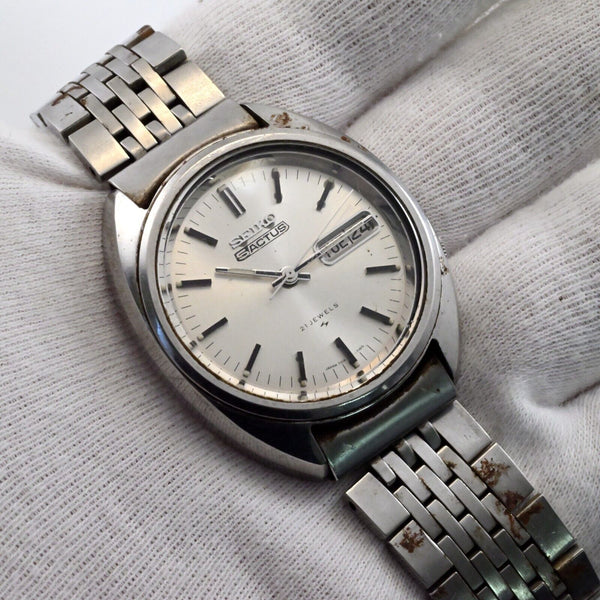 For Parts As-Is SEIKO 5 ACTUS Ref.7019-7070 Runs Accuracy Poor Need Service