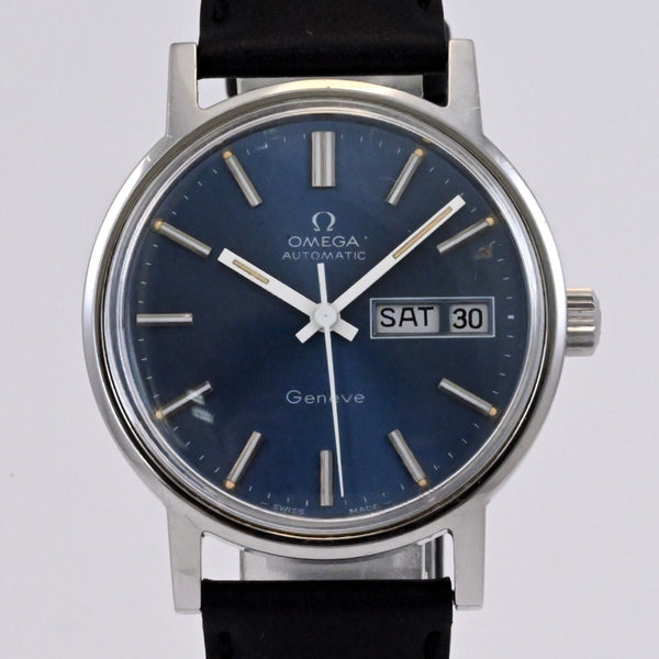 OMEGA Geneve Cal.1022 Blue Dial Automatic Men's Watch Ref.166.0117