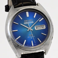 Vintage SEIKO 5 ACTUS Automatic Day/Date Blue Dial Ref.6106-8570 Sep.1974