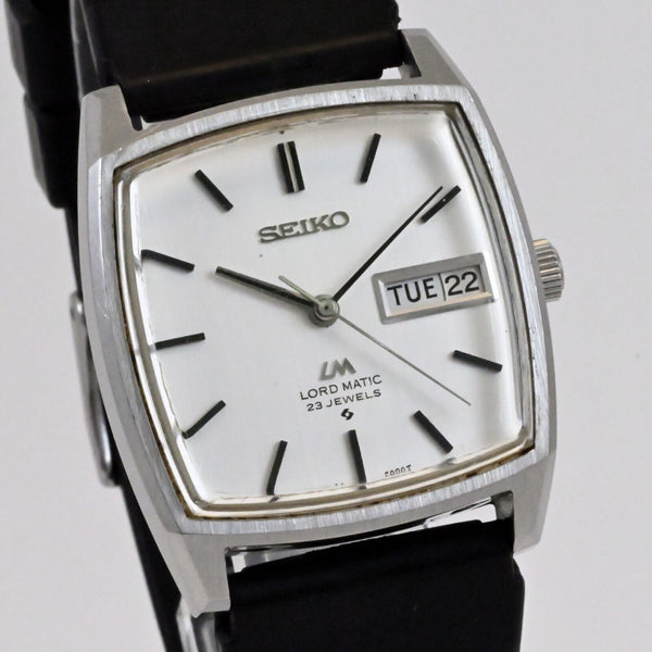 SEIKO LORDMATIC 23J Silver Dial Automatic Day/Date Ref.5606-5000 Feb.1970