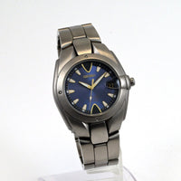 SEIKO Perpetual calendar QUARTZ Date 39mm Blue Dial Titanium   - Ref.8F32-0040