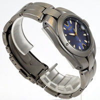 SEIKO Perpetual calendar QUARTZ Date 39mm Blue Dial Titanium   - Ref.8F32-0040