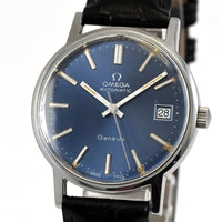 OMEGA Geneve Cal.1012 Blue Dial Automatic Men's Watch Ref.166.0163