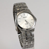 Seiko unisex adult watch 34mm Silver Tone Dial Date quartz  Ref.7N01-0DM0