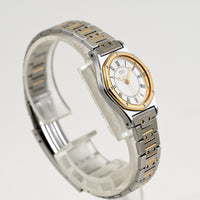 Seiko women Round Shape watch 23mm Roman white Tone Dial quartz Ref.1221-0040