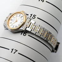 Seiko women Round Shape watch 23mm Roman white Tone Dial quartz Ref.1221-0040