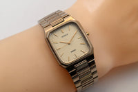 [Near Mint] Vintage SEIKO DOLCE 8N41-5140 Tungsten Carbide Square Case Quarts