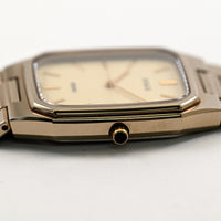 [Near Mint] Vintage SEIKO DOLCE 8N41-5140 Tungsten Carbide Square Case Quarts