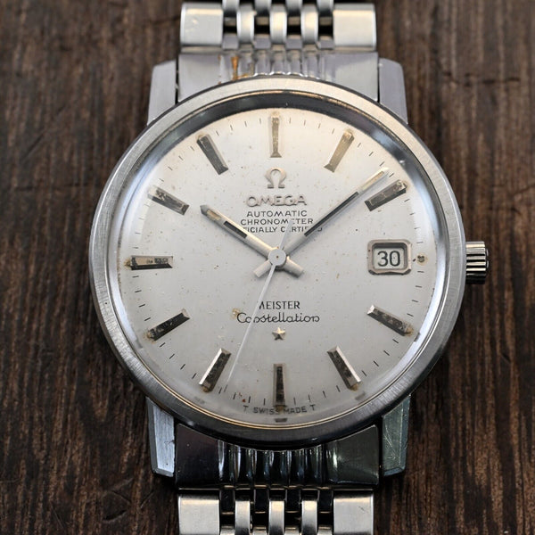 Omega Constellation MEISTER Cal.564 Date Silver Dial Automatic Ref.166 Ooyama