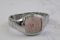 Seiko Lukia women tonneau Shape watch 28mm pink Tone Dial quartz Ref.5Y89-5A20