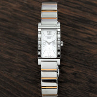 Seiko Lukia women 16mm Tank Shape watch Silver Tone Dial quartz Ref.1F20-0BA0