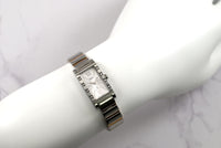 Seiko Lukia women 16mm Tank Shape watch Silver Tone Dial quartz Ref.1F20-0BA0