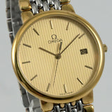 OMEGA DeVille Date QUARTZ Unisex 32mm Two Tone Gold Dial OMEGA 1430 Ref.396.1012