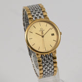 OMEGA DeVille Date QUARTZ Unisex 32mm Two Tone Gold Dial OMEGA 1430 Ref.396.1012